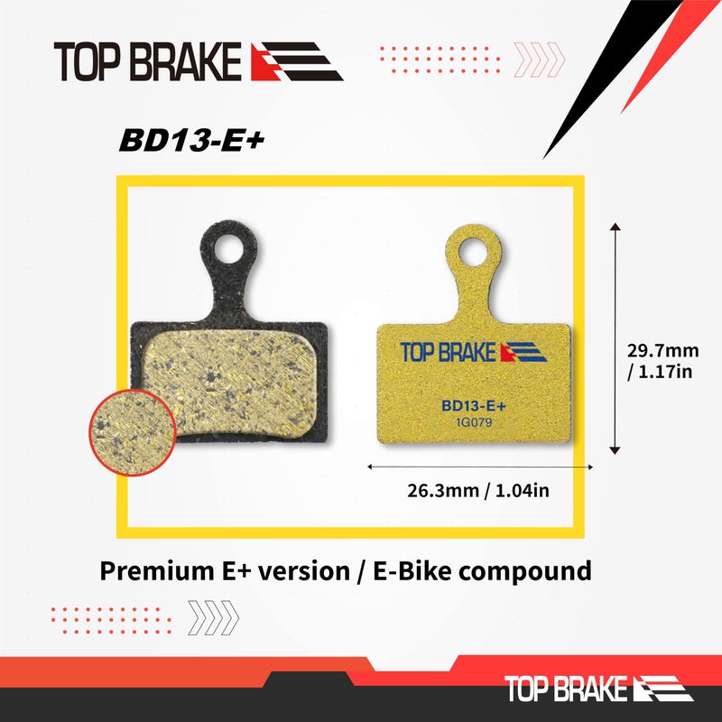 Top Brake وسادات فرامل قرص الفرامل العلوية لدراجة الطريق Shimano XTR-M9100، Dura Ace R9170، GRX RX400، BR RS305,405,505,805; تيكترو HD-R310/R510، حامل مسطح TRP-Hylex - Image 4